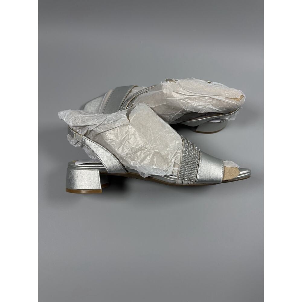 LifeStride Womens Joy Strappy Heeled Sandal Block Heels Silver Size 7.5 - Picture 5 of 7